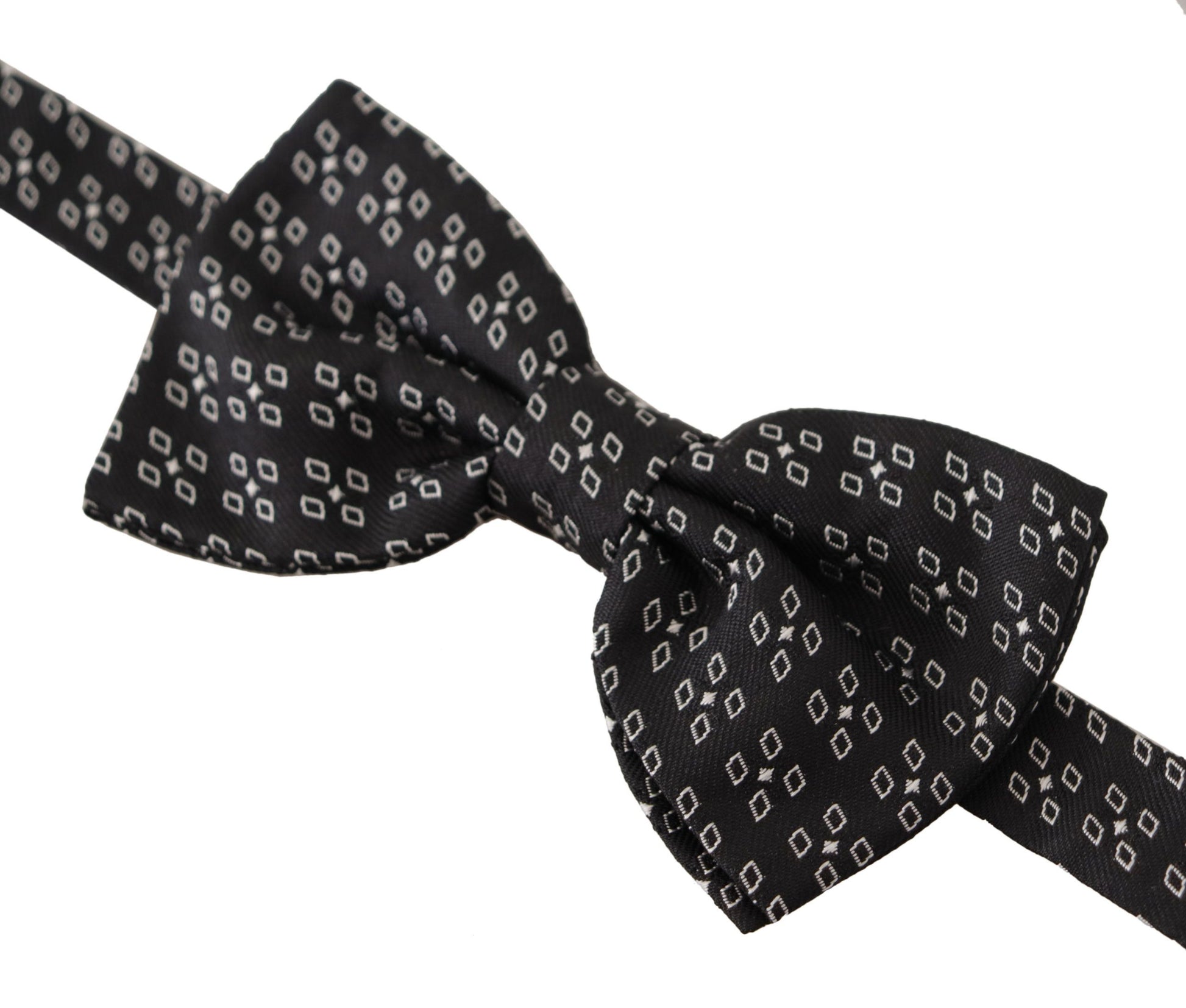 Dolce & Gabbana Elegant Polka Dot Silk Bow Tie, , Dolce & Gabbana Black, Dolce & Gabbana, Material: 100% Silk, Ties & Bowties - Men - Accessories -   Murillo Merchandise