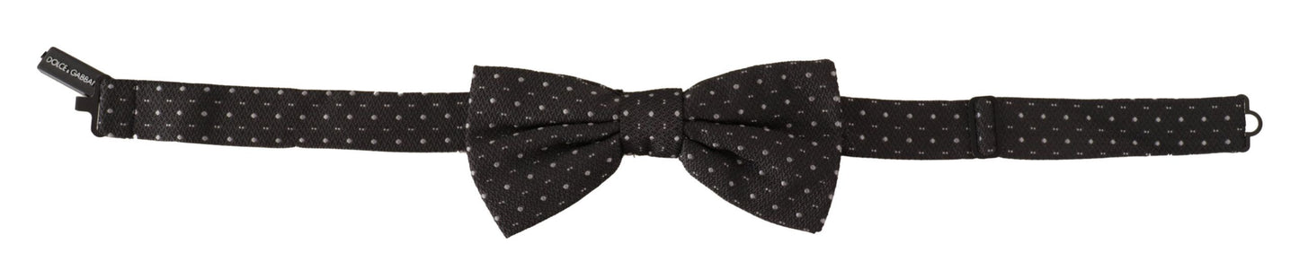 Dolce & Gabbana Elegant Polka Dot Silk Bow Tie, , Dolce & Gabbana Black, Dolce & Gabbana, Material: 100% Silk, Ties & Bowties - Men - Accessories -   Murillo Merchandise