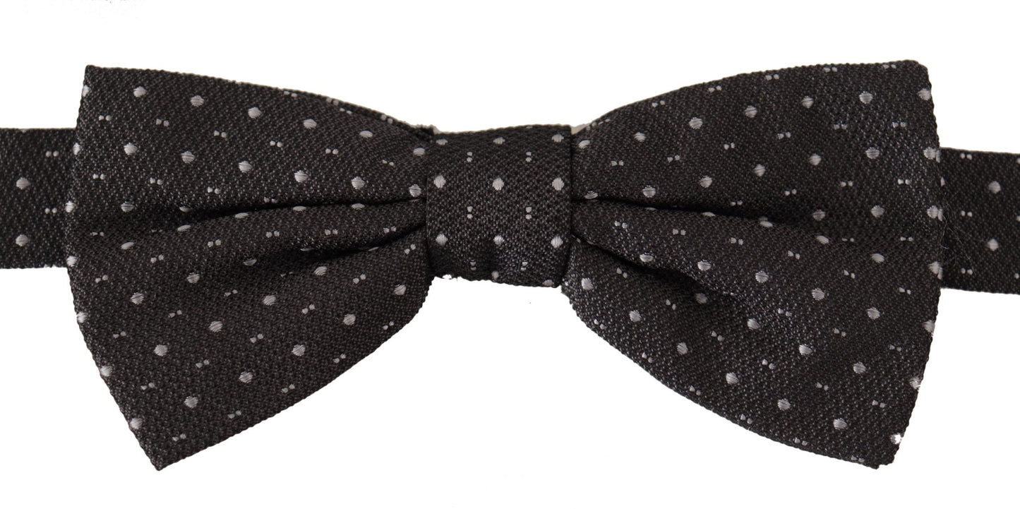 Dolce & Gabbana Elegant Polka Dot Silk Bow Tie, , Dolce & Gabbana Black, Dolce & Gabbana, Material: 100% Silk, Ties & Bowties - Men - Accessories -   Murillo Merchandise