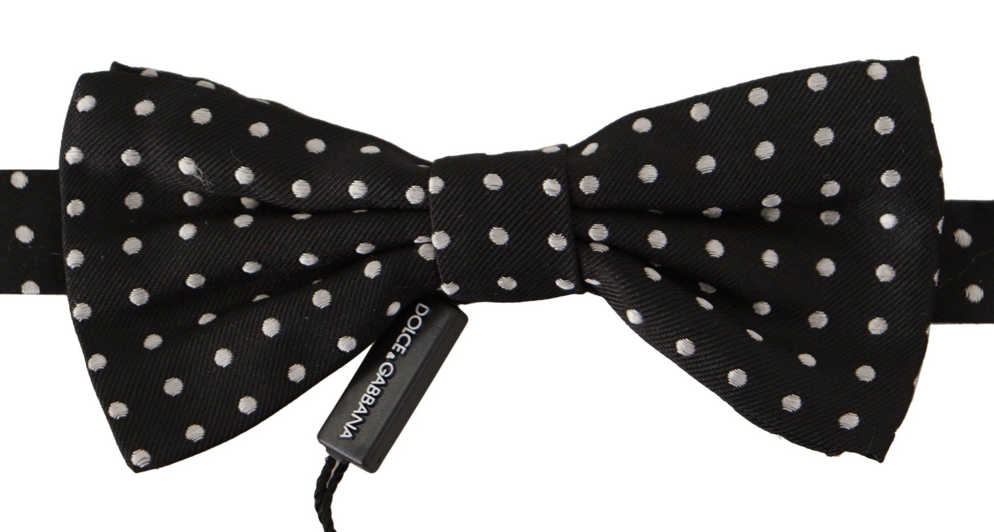 Dolce & Gabbana Elegant Black and White Polka Dot Silk Bow Tie, , Dolce & Gabbana Dolce & Gabbana, Material: 100% Silk, Ties & Bowties - Men - Accessories -   Murillo Merchandise