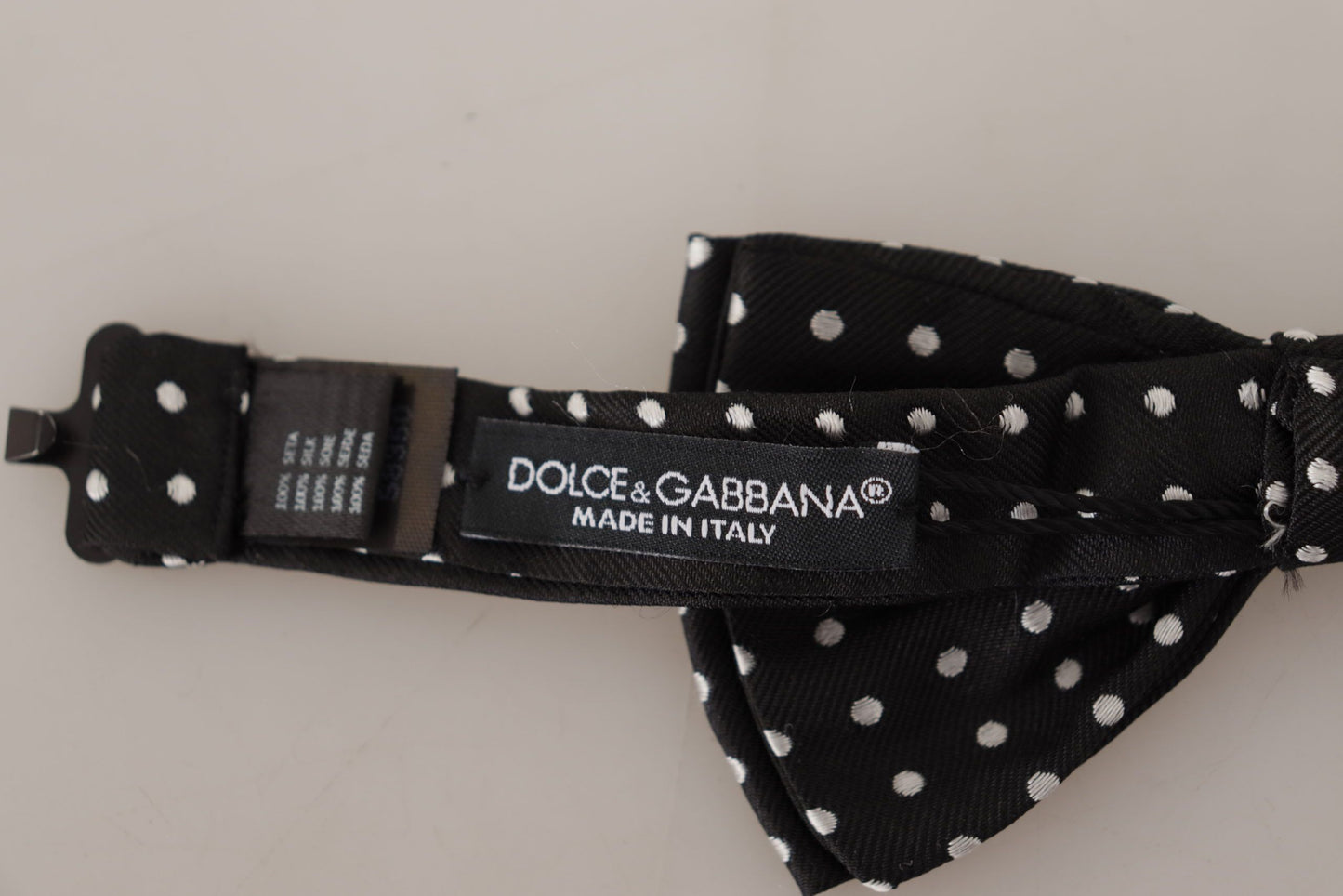 Dolce & Gabbana Elegant Black and White Polka Dot Silk Bow Tie, , Dolce & Gabbana Dolce & Gabbana, Material: 100% Silk, Ties & Bowties - Men - Accessories -   Murillo Merchandise