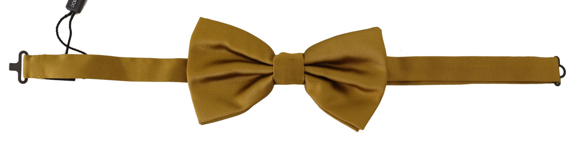 Dolce & Gabbana Elegant Mustard Silk Bow Tie, , Dolce & Gabbana Dolce & Gabbana, Material: 100% Silk, Ties & Bowties - Men - Accessories, Yellow -   Murillo Merchandise