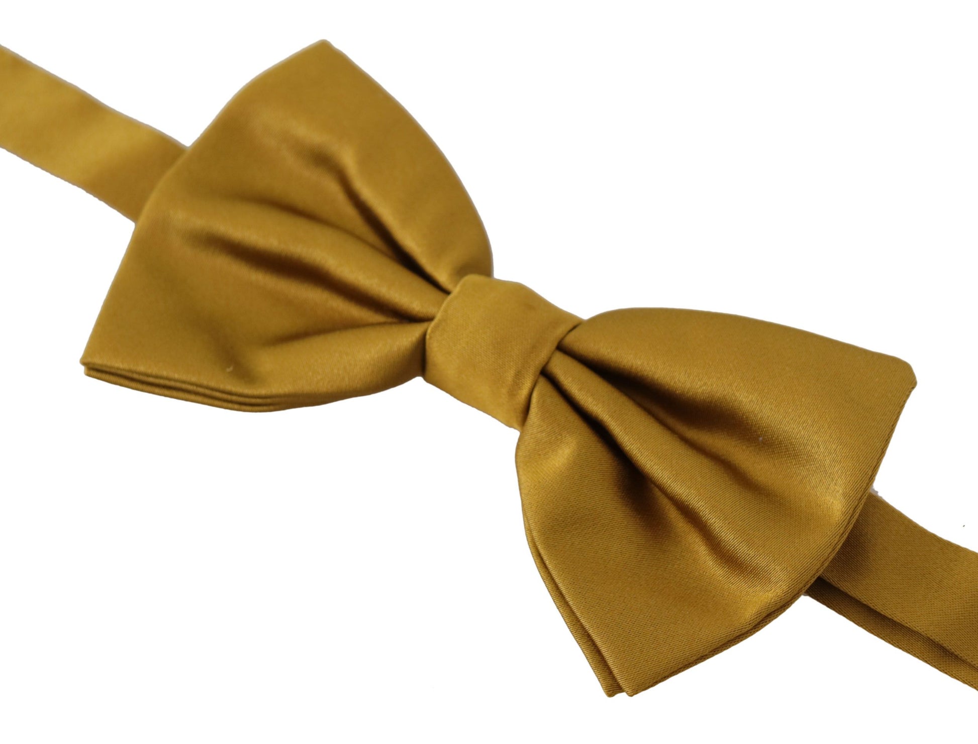 Dolce & Gabbana Elegant Mustard Silk Bow Tie, , Dolce & Gabbana Dolce & Gabbana, Material: 100% Silk, Ties & Bowties - Men - Accessories, Yellow -   Murillo Merchandise