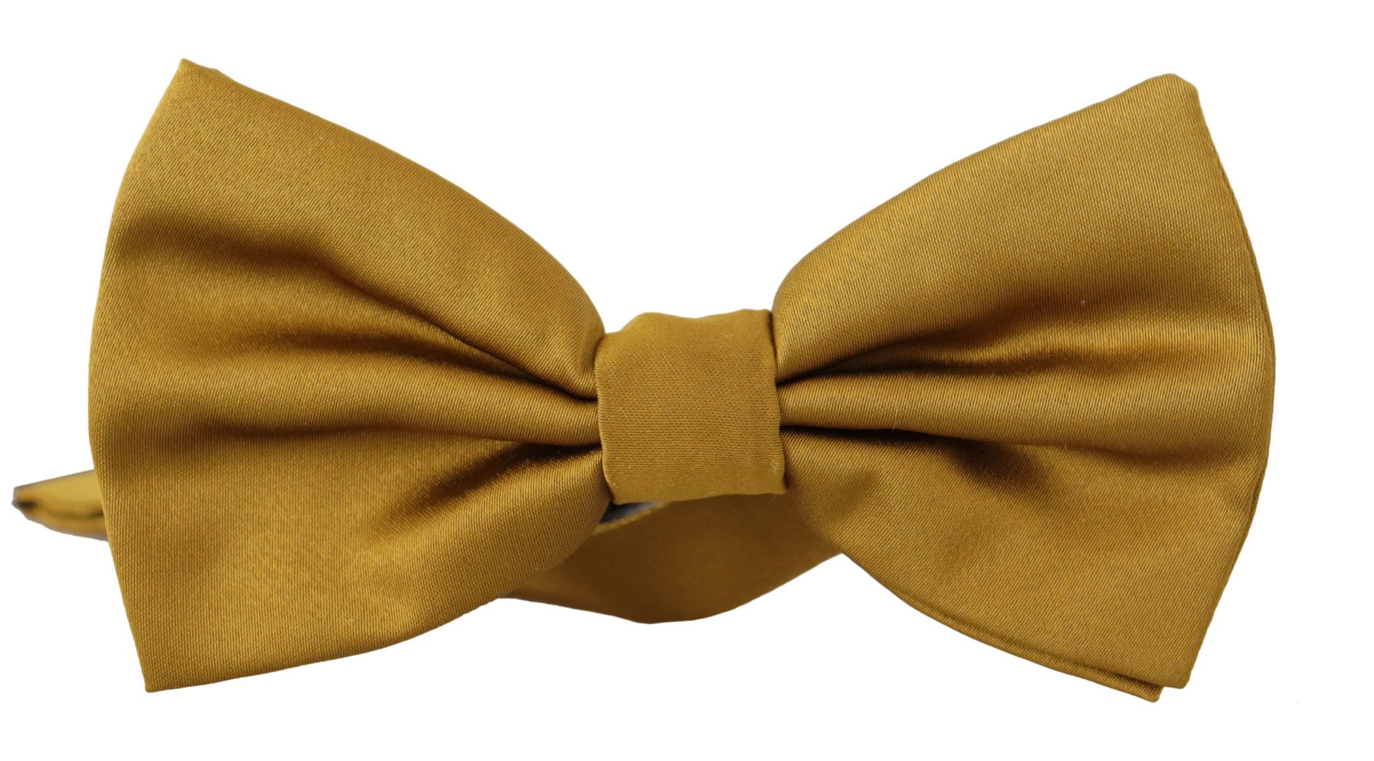 Dolce & Gabbana Elegant Mustard Silk Bow Tie, , Dolce & Gabbana Dolce & Gabbana, Material: 100% Silk, Ties & Bowties - Men - Accessories, Yellow -   Murillo Merchandise