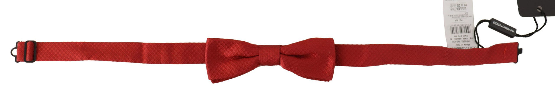 Dolce & Gabbana Elegant Red Silk Bow Tie, , Dolce & Gabbana Dolce & Gabbana, Material: 100% Silk, Red, Ties & Bowties - Men - Accessories -   Murillo Merchandise