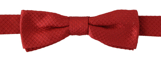 Dolce & Gabbana Elegant Red Silk Bow Tie, , Dolce & Gabbana Dolce & Gabbana, Material: 100% Silk, Red, Ties & Bowties - Men - Accessories -   Murillo Merchandise