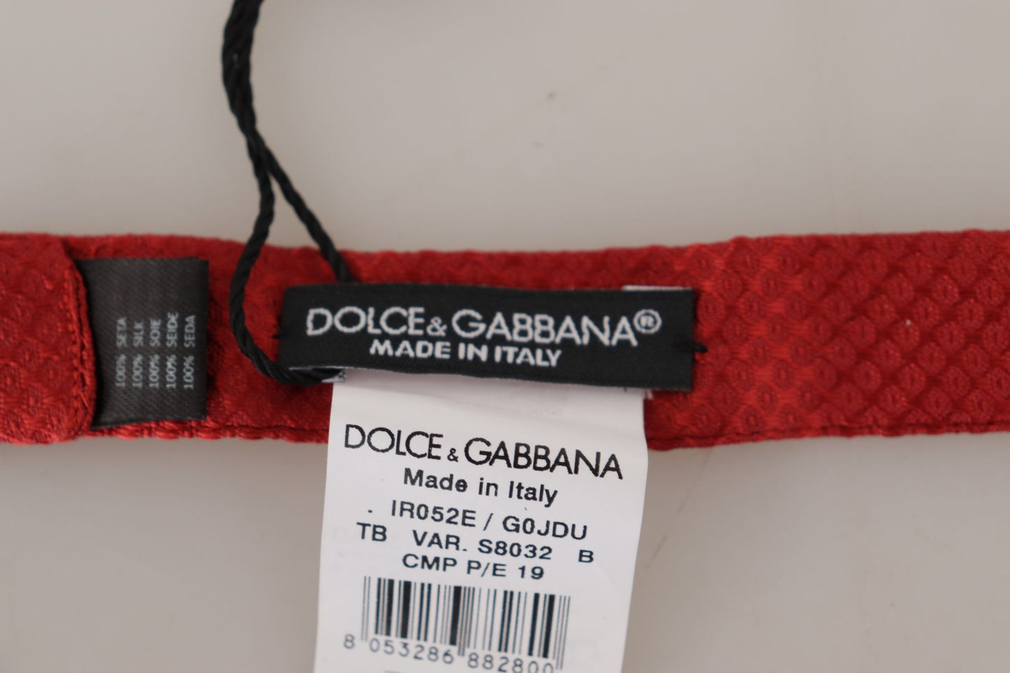 Dolce & Gabbana Elegant Red Silk Bow Tie, , Dolce & Gabbana Dolce & Gabbana, Material: 100% Silk, Red, Ties & Bowties - Men - Accessories -   Murillo Merchandise