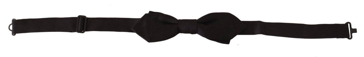 Dolce & Gabbana Elegant Black Silk Bow Tie, , Dolce & Gabbana Black, Dolce & Gabbana, Material: 100% Silk, Ties & Bowties - Men - Accessories -   Murillo Merchandise