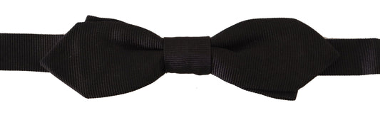 Dolce & Gabbana Elegant Black Silk Bow Tie, , Dolce & Gabbana Black, Dolce & Gabbana, Material: 100% Silk, Ties & Bowties - Men - Accessories -   Murillo Merchandise