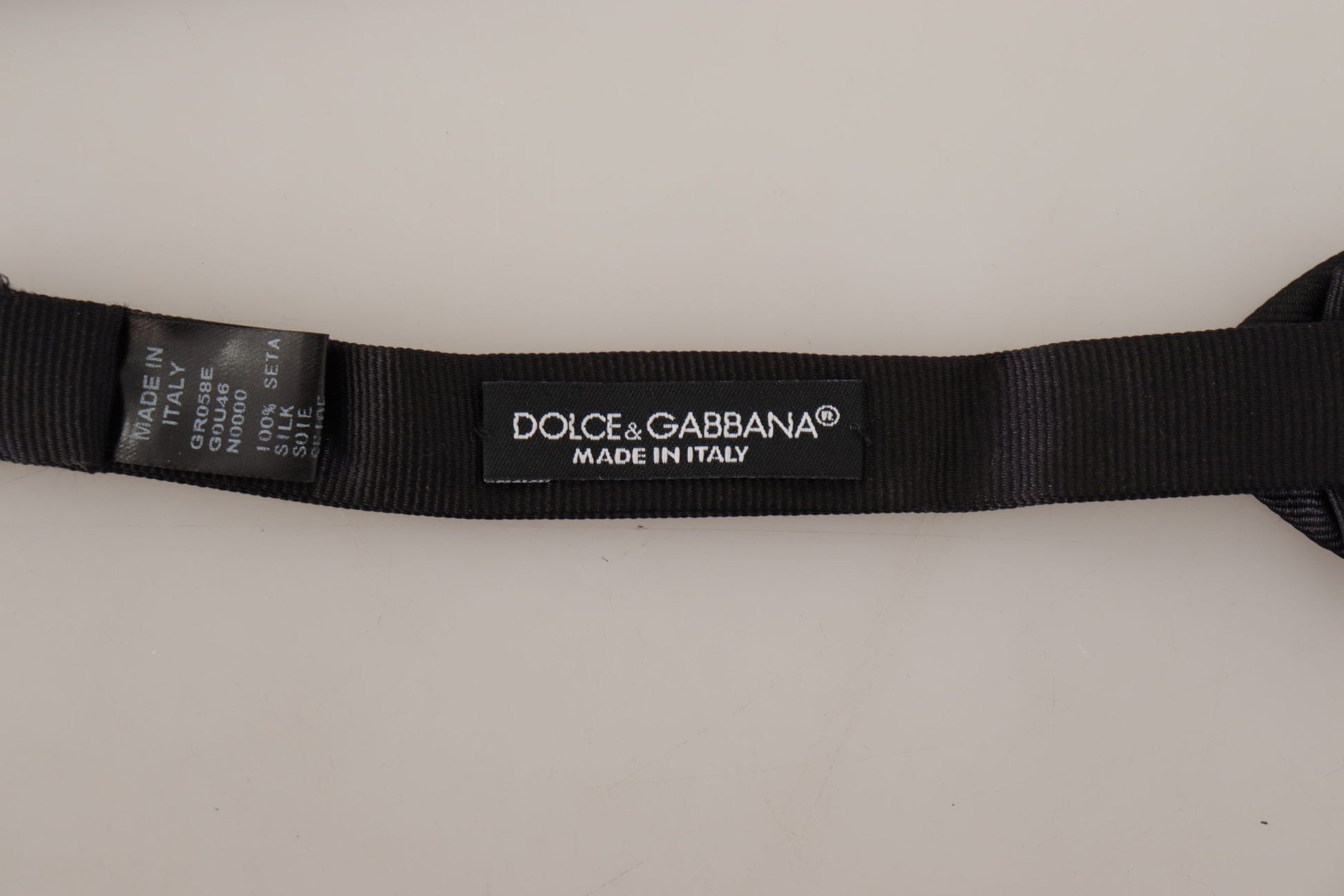 Dolce & Gabbana Elegant Black Silk Bow Tie, , Dolce & Gabbana Black, Dolce & Gabbana, Material: 100% Silk, Ties & Bowties - Men - Accessories -   Murillo Merchandise