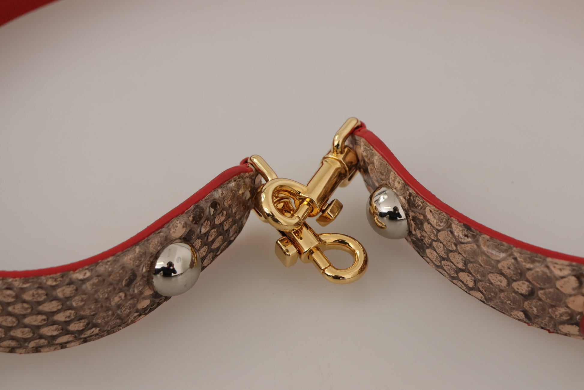 Dolce & Gabbana Chic Brown Python Leather Bag Strap, , Dolce & Gabbana Brown, Dolce & Gabbana, Leather Accessories - Women - Bags, Material: 100% Python Leather -   Murillo Merchandise