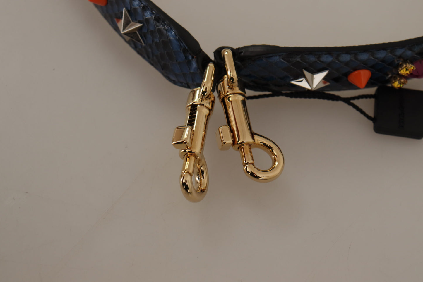 Dolce & Gabbana Elegant Blue Python Leather Bag Strap, , Dolce & Gabbana Blue, Dolce & Gabbana, Leather Accessories - Women - Bags, Material: 100% Python Leather -   Murillo Merchandise