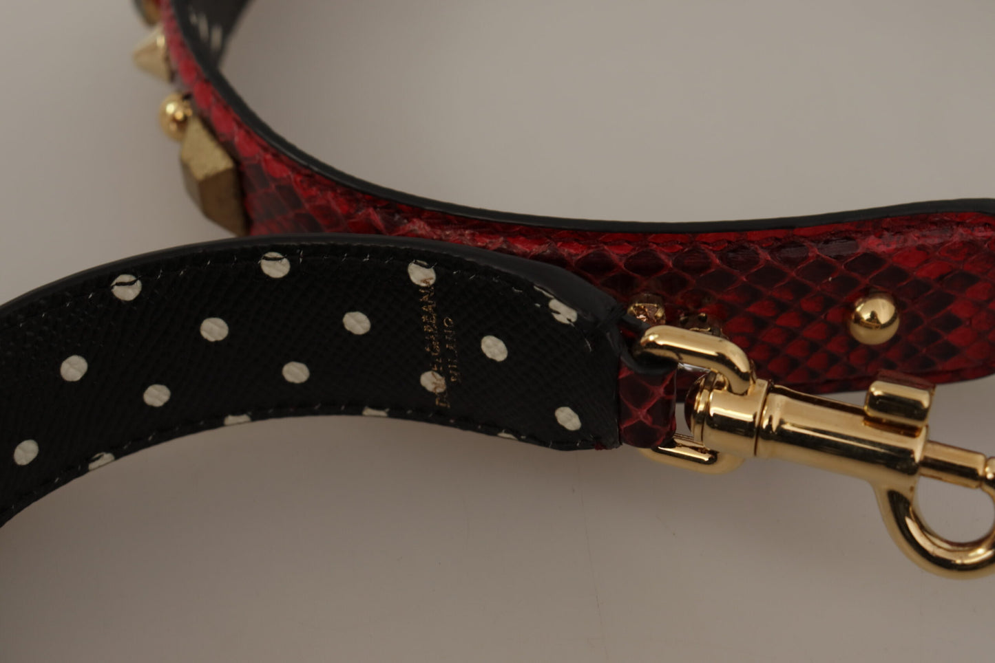 Dolce & Gabbana Red Python Leather Shoulder Bag Strap, , Dolce & Gabbana Dolce & Gabbana, Leather Accessories - Women - Bags, Material: 100% Python Leather, Red -   Murillo Merchandise