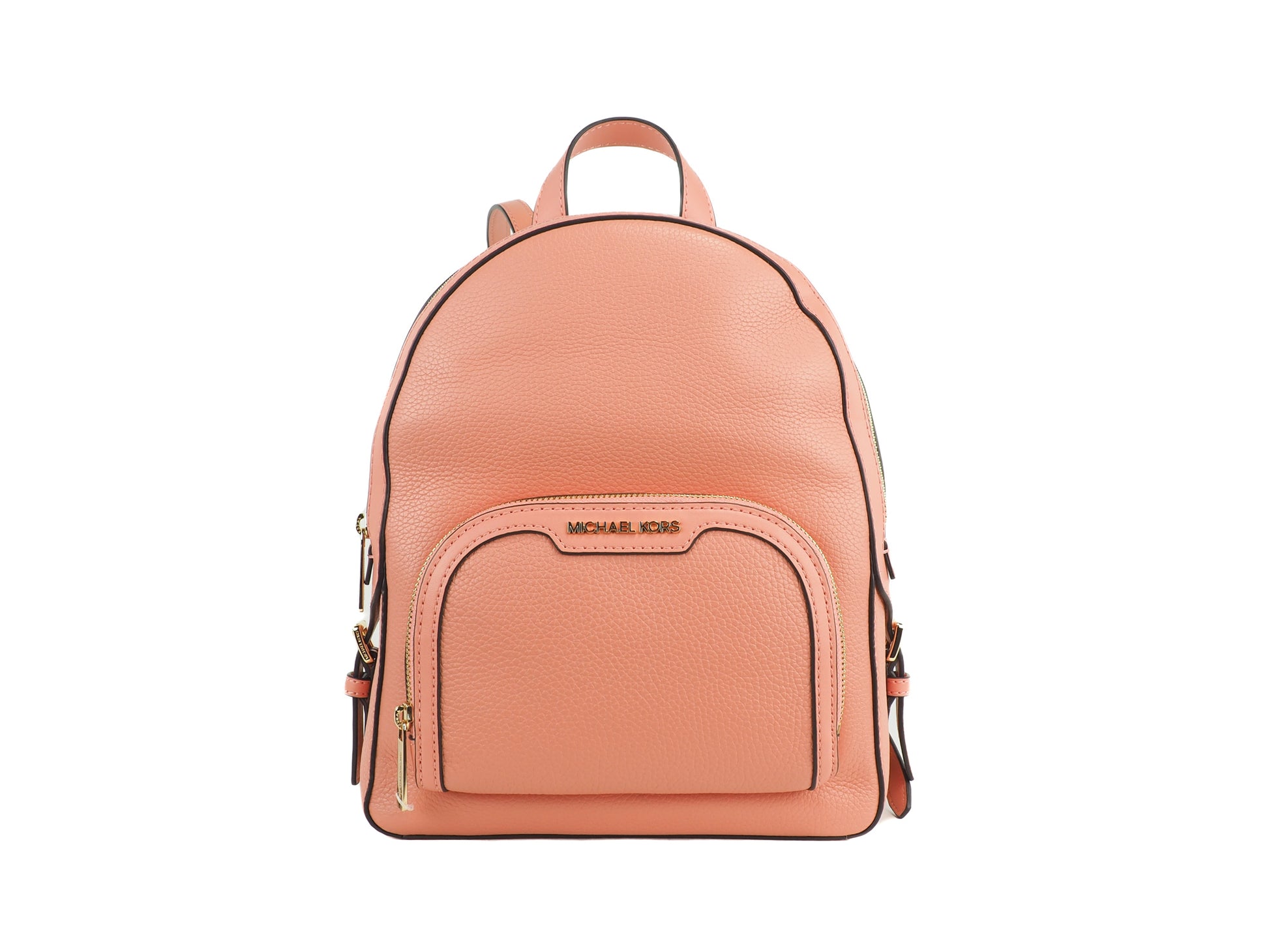 Michael Kors Jaycee Medium Sherbert Pebbled Leather Zip Pocket Backpack Bookbag, , Michael Kors Backpacks - Women - Bags, Michael Kors -   Murillo Merchandise