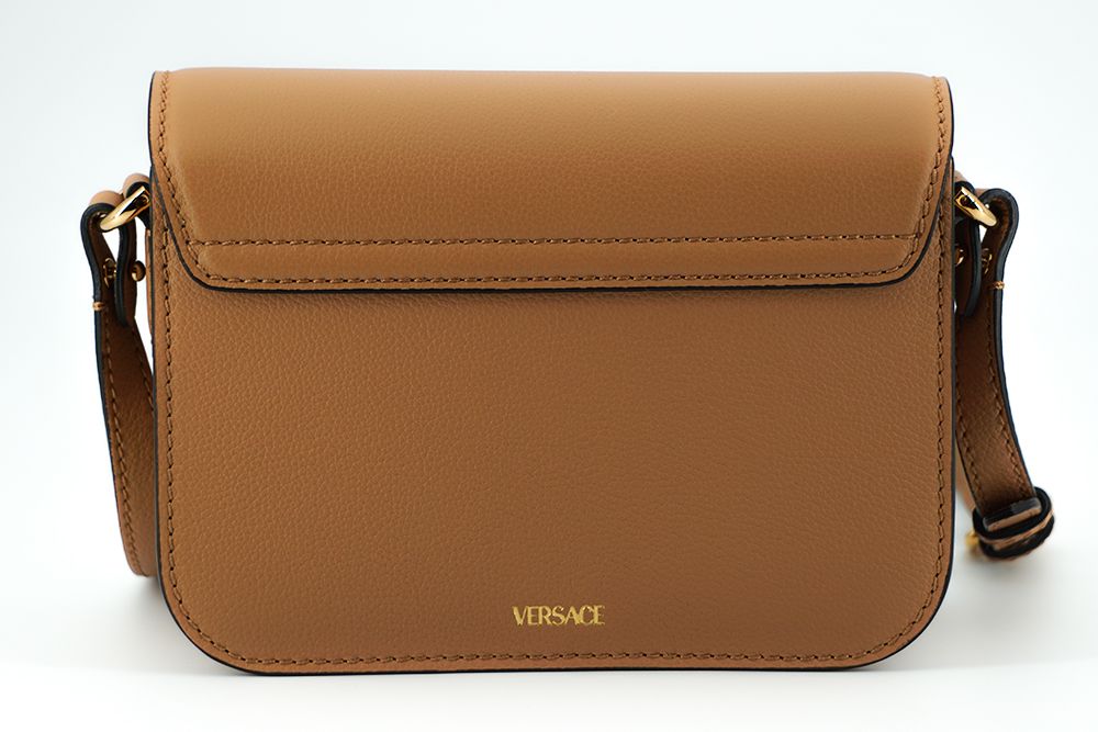 Versace Elegant Calf Leather Shoulder Bag in Brown, , Versace Crossbody Bags - Women - Bags, Shoulder Bags - Women - Bags, Versace -   Murillo Merchandise