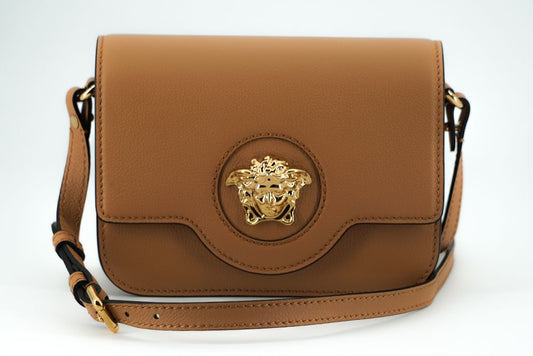 Versace Elegant Calf Leather Shoulder Bag in Brown, , Versace Crossbody Bags - Women - Bags, Shoulder Bags - Women - Bags, Versace -   Murillo Merchandise