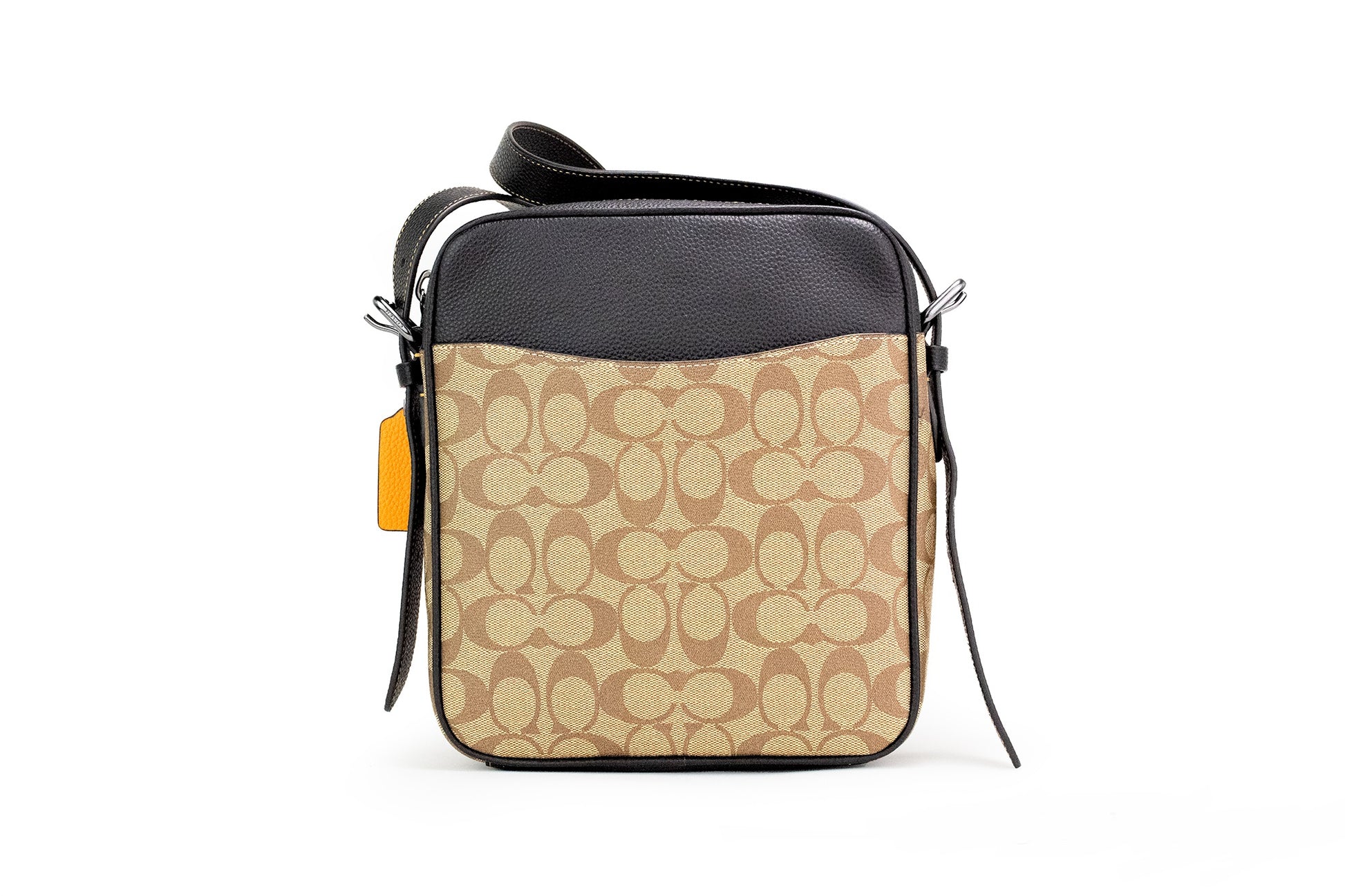 COACH Hudson 21 Signature Varsity Stripe Coated Canvas Crossbody Bag, , COACH COACH, Crossbody Bags - Women - Bags -   Murillo Merchandise