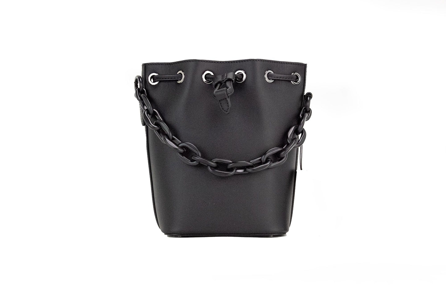 MCM Mini Black Purple Smooth Leather Chain Shoulder Drawstring Bucket Handbag, , MCM Handbags - Women - Bags, MCM, Shoulder Bags - Women - Bags -   Murillo Merchandise