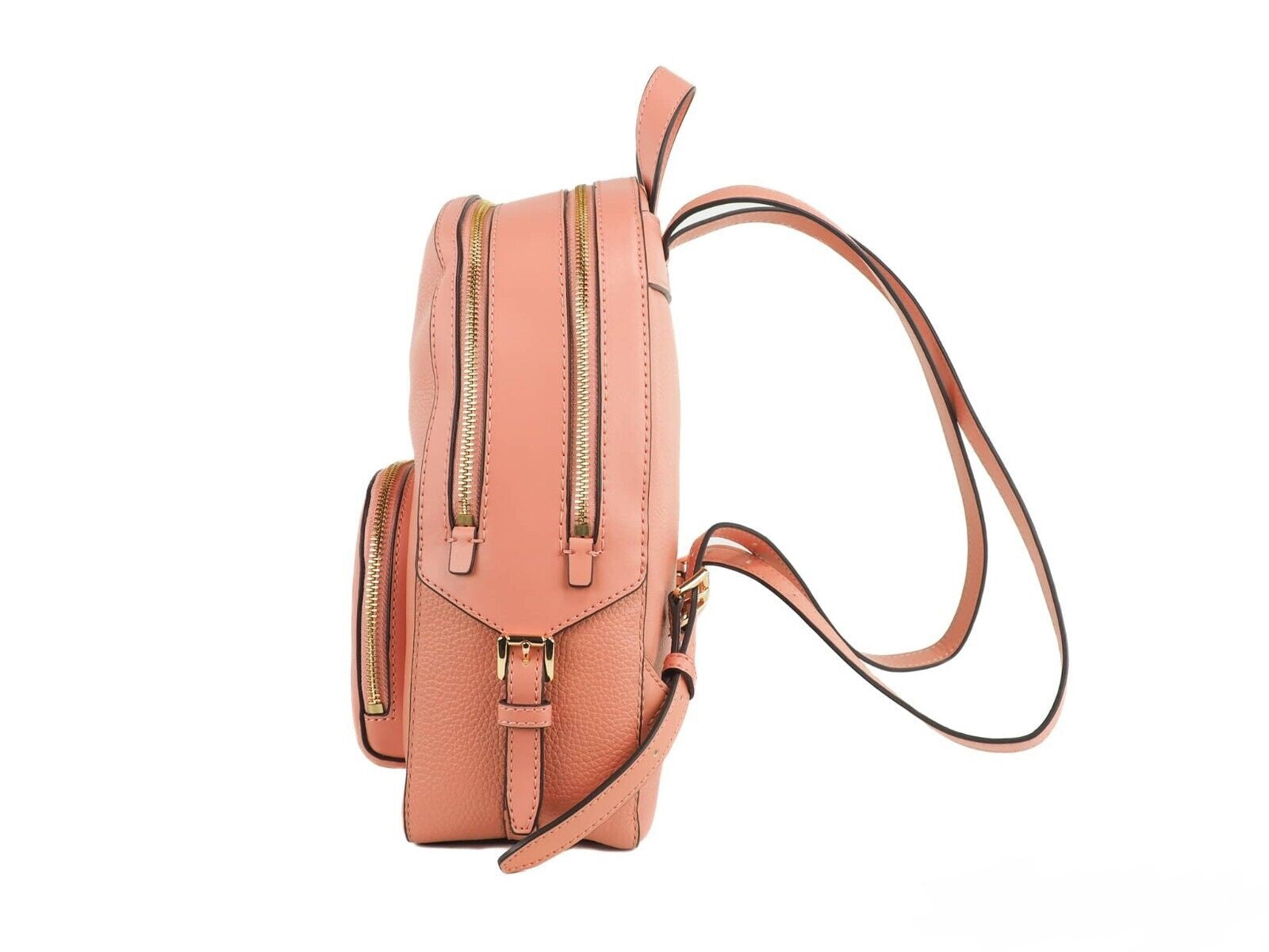 Michael Kors Jaycee Medium Sherbert Pebbled Leather Zip Pocket Backpack Bookbag, , Michael Kors Backpacks - Women - Bags, Michael Kors -   Murillo Merchandise