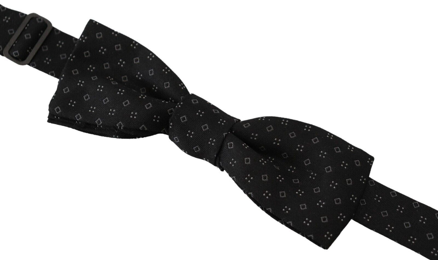 Dolce & Gabbana Elegant Silk Black Bow Tie for Men, , Dolce & Gabbana Black, Dolce & Gabbana, Material: 100% Silk, Ties & Bowties - Men - Accessories -   Murillo Merchandise