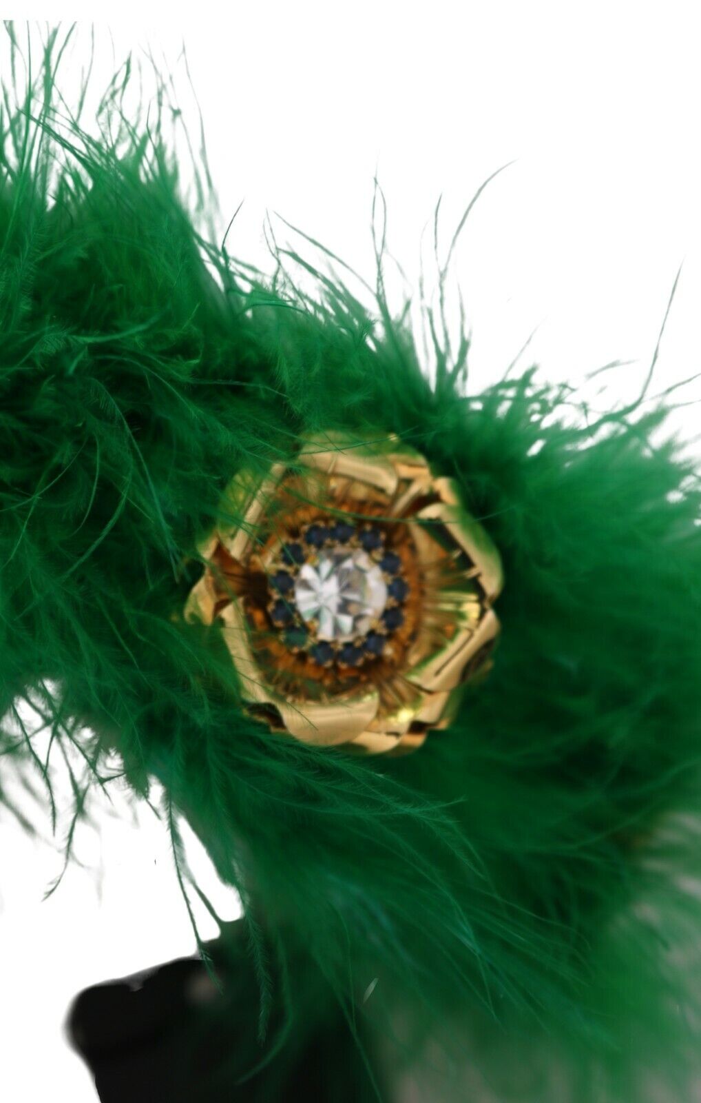 Dolce & Gabbana Elegant Emerald Silk Floral Headband, , Dolce & Gabbana Dolce & Gabbana, Green, Headbands - Women - Accessories, Material: 100% Silk -   Murillo Merchandise