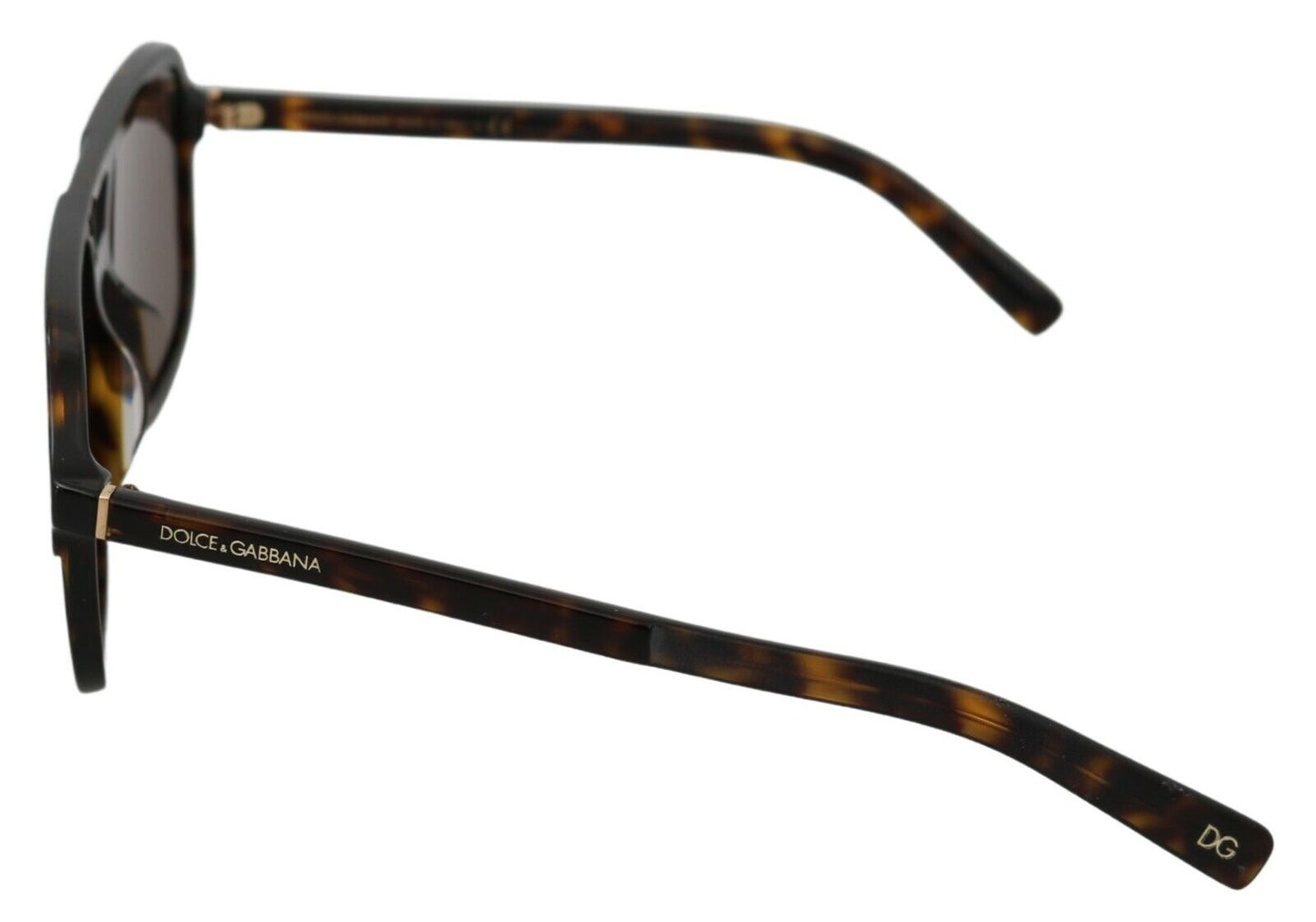 Dolce & Gabbana Elegant Brown Patterned Men's Sunglasses, , Dolce & Gabbana Dolce & Gabbana, Material: Acetate, Sunglasses for Men - Sunglasses -   Murillo Merchandise