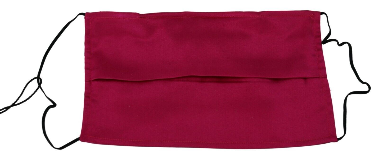 Dolce & Gabbana Elegant Silk Pleated Maroon Face Mask, , Dolce & Gabbana Dolce & Gabbana, Maroon, Material: 100% Silk, Other - Women - Accessories -   Murillo Merchandise