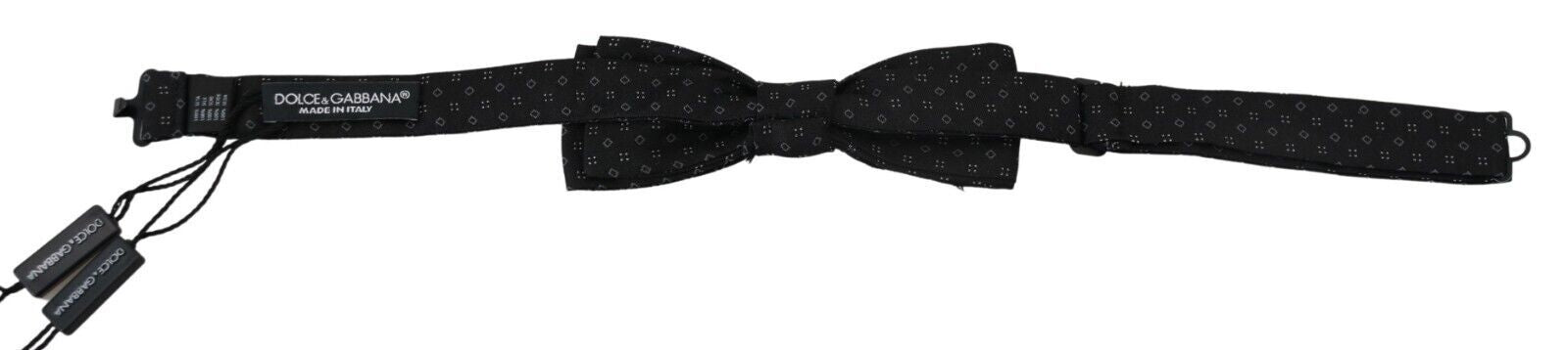 Dolce & Gabbana Elegant Silk Black Bow Tie for Men, , Dolce & Gabbana Black, Dolce & Gabbana, Material: 100% Silk, Ties & Bowties - Men - Accessories -   Murillo Merchandise