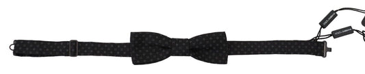 Dolce & Gabbana Exclusive Silk Patterned Black Bow Tie, , Dolce & Gabbana Black, Dolce & Gabbana, Material: 100% Silk, Ties & Bowties - Men - Accessories -   Murillo Merchandise