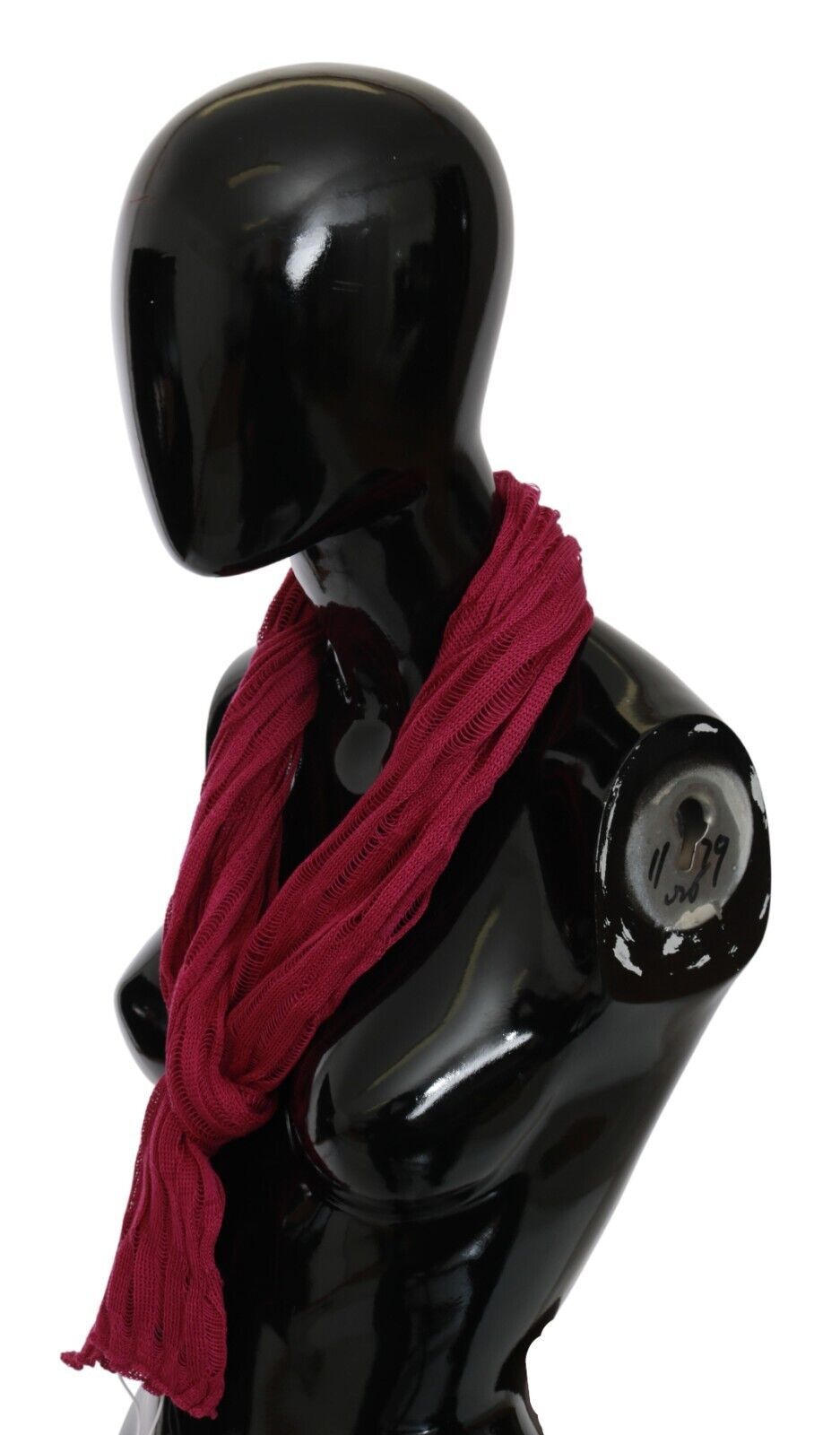 John Galliano Bordeaux Neck Wrap Shawl Foulard Scarf, , John Galliano Bordeaux, John Galliano, Material: Fabric, Scarves - Men - Accessories -   Murillo Merchandise