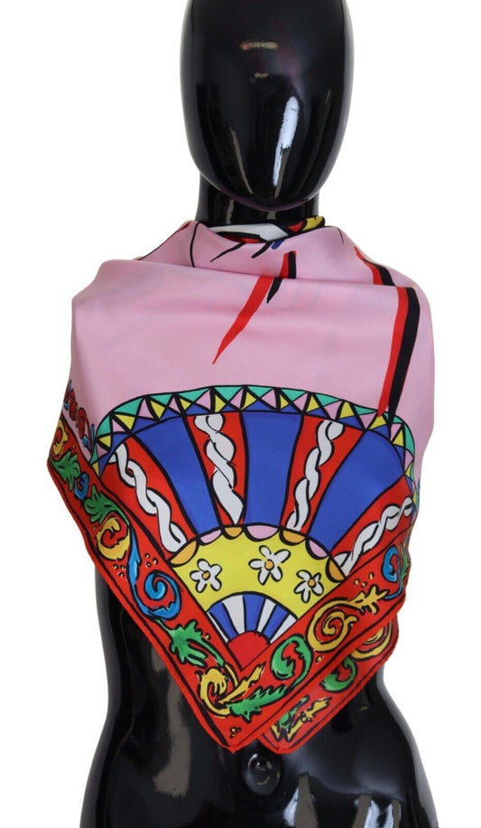 Dolce & Gabbana Multicolor #DGLovesLondon Silk Wrap Scarf, , Dolce & Gabbana Dolce & Gabbana, Material: 100% Silk, Multicolor, Scarves - Men - Accessories -   Murillo Merchandise