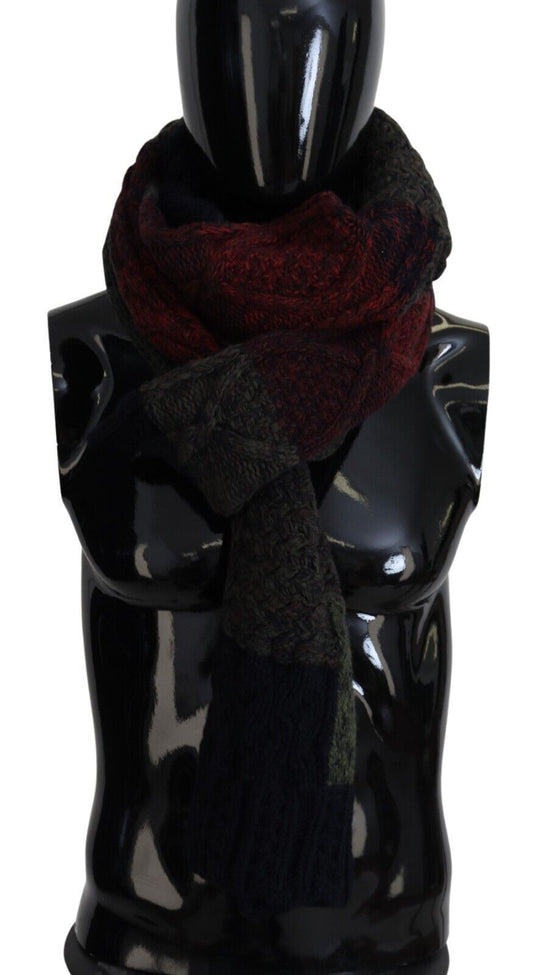 Dolce & Gabbana Elegant Wool-Cashmere Men's Scarf, , Dolce & Gabbana 30% Cashmere, Dolce & Gabbana, Material: 70% Wool, Multicolor, Scarves - Men - Accessories -   Murillo Merchandise