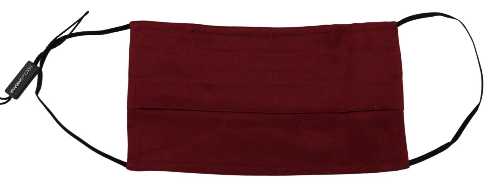 Dolce & Gabbana Elegant Maroon Silk Pleated Face Mask, , Dolce & Gabbana Dolce & Gabbana, Maroon, Material: 100% Silk, Other - Women - Accessories -   Murillo Merchandise