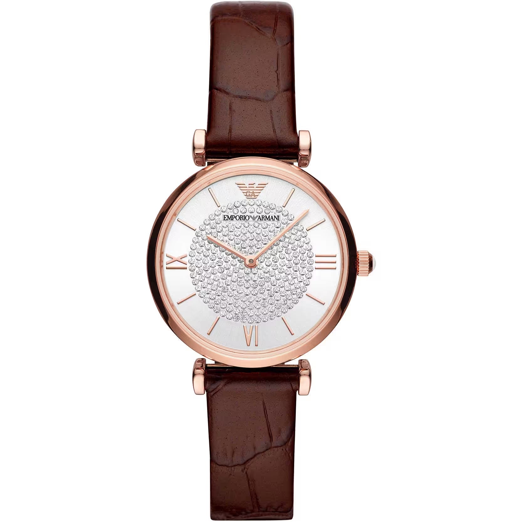 Emporio Armani Elegant Bordeaux Leather Watch for Women, , Emporio Armani Emporio Armani, Watches for Women - Watches -   Murillo Merchandise