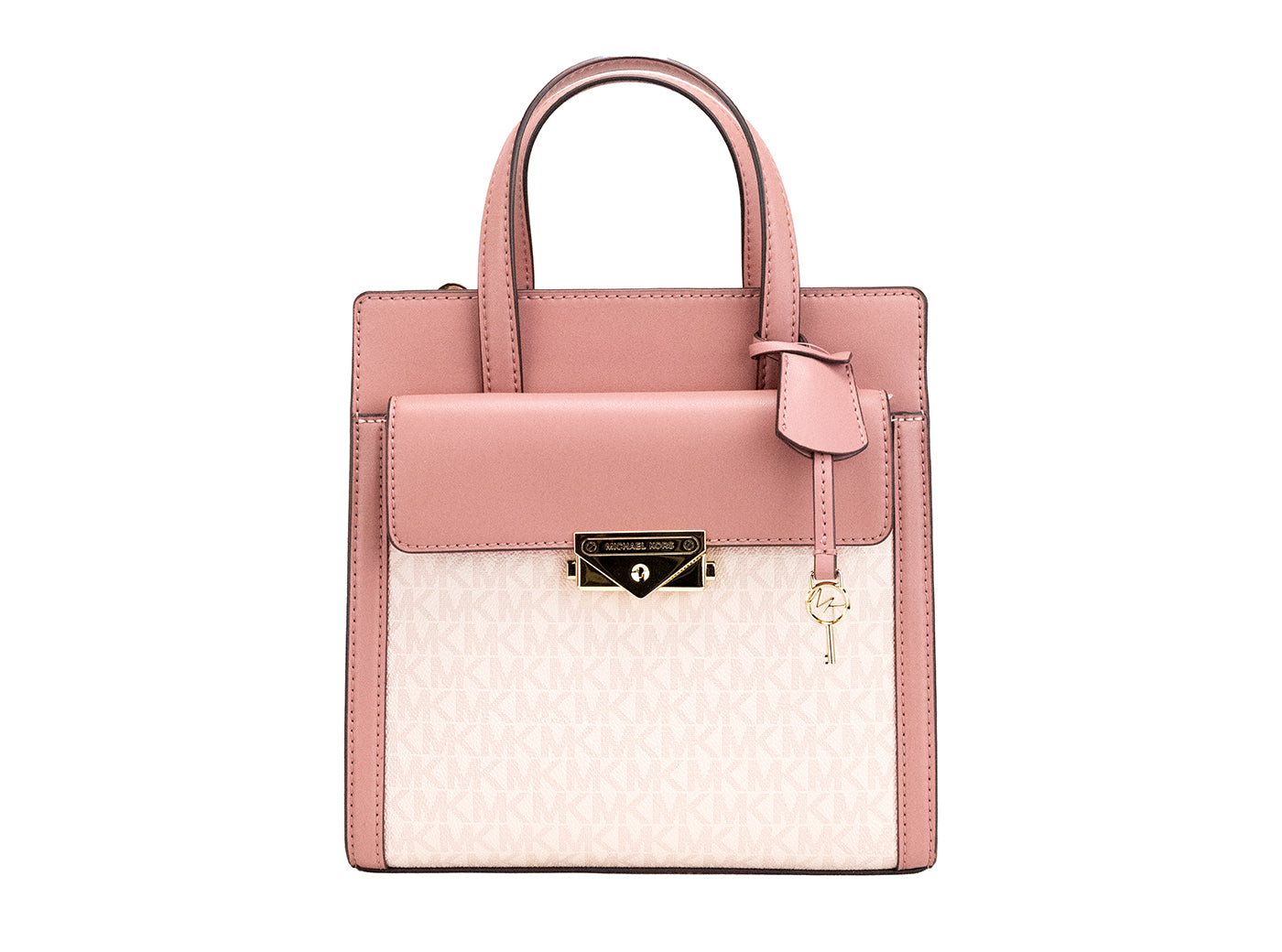 Michael Kors Cece Small Pink PVC North South Flap Tote Crossbody Bag Purse, , Michael Kors Crossbody Bags - Women - Bags, Michael Kors -   Murillo Merchandise